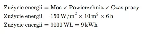 wzó na zużycie energii