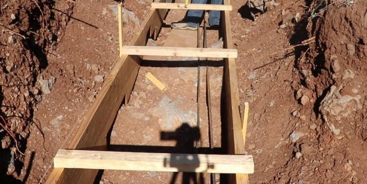 deskowanie ławy fundamentowej