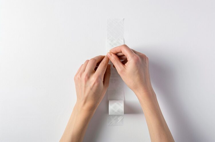 naprawa dużego pęknięcia w ścianie siatką