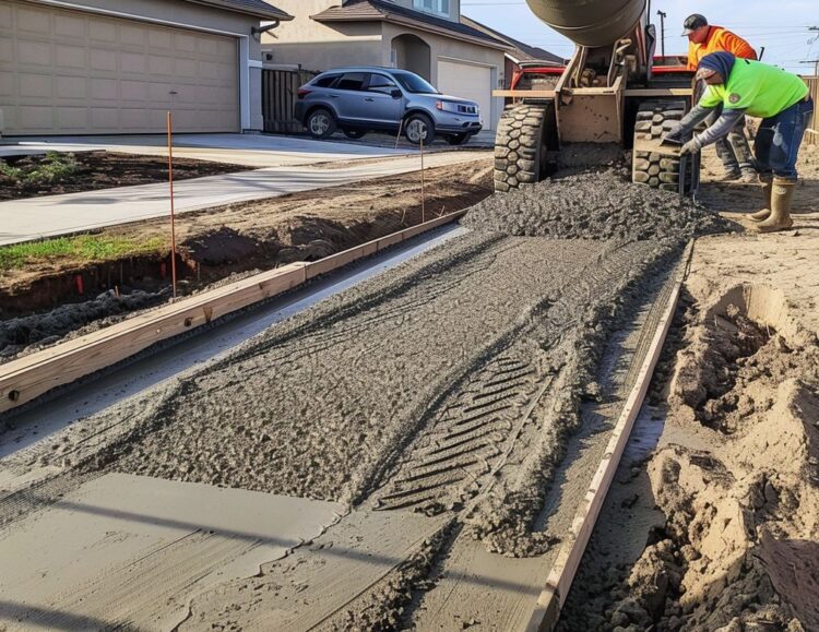 układanie betonu na podjeździe nie jest trudne