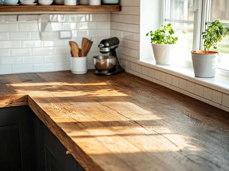 docięty blat kuchenny