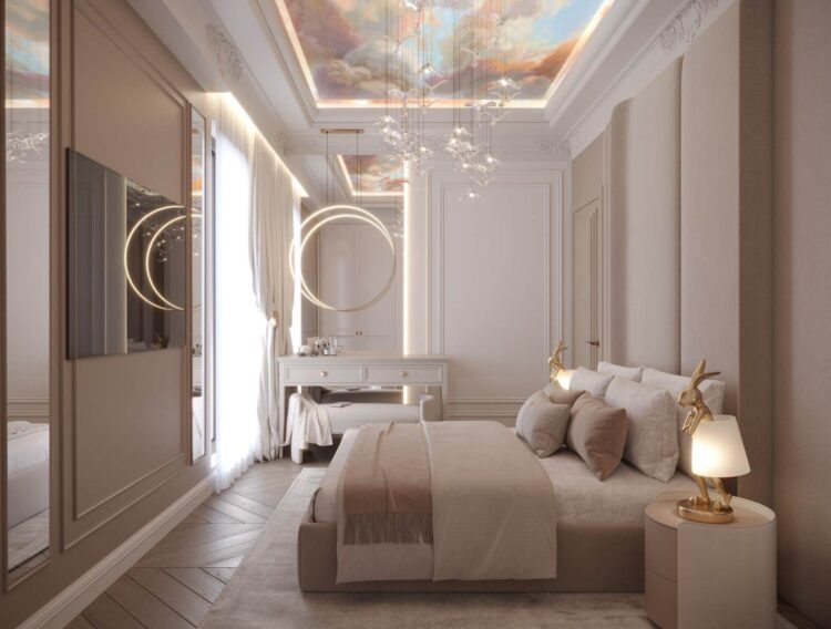 Nowoczesny sufit, który odbija światło. Inspiracje i galeria. Aranżacje sufitu w salonie i kuchni