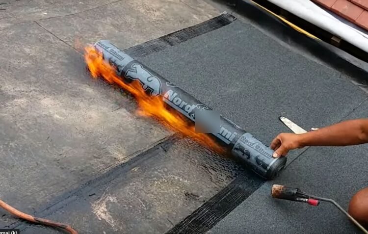 grzanie papy termozgrzewalnej palnikiem