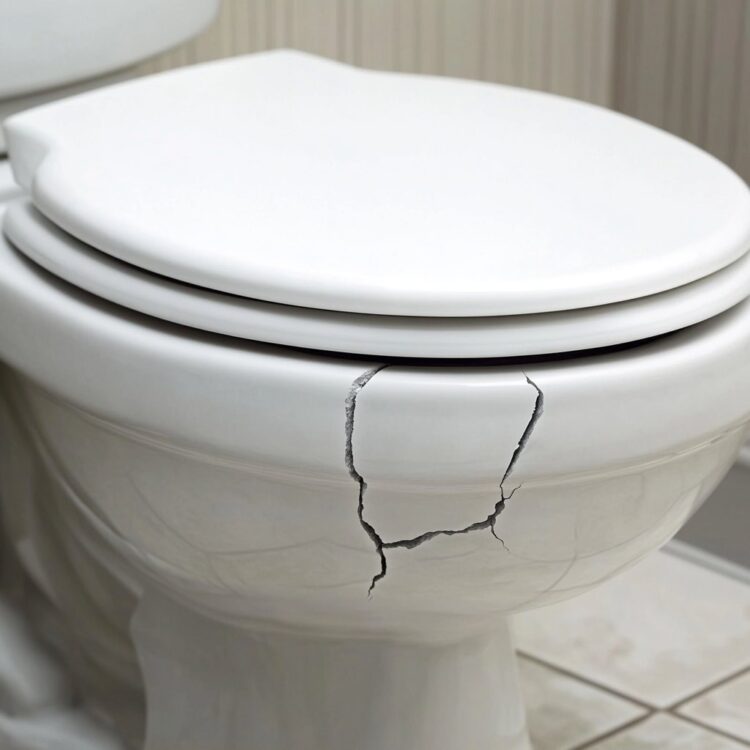 spore pęknięcie w muszli klozetowej